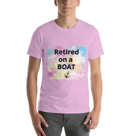 Retired on a Boat - Pink Tie Dye